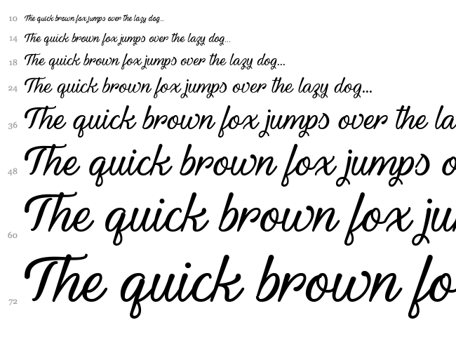 Youth and Beauty font waterfall